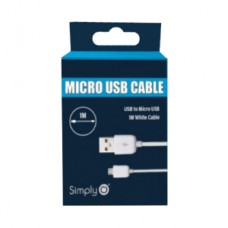 White Micro USB Cable